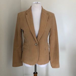 Zara camel blazer with elbow patches